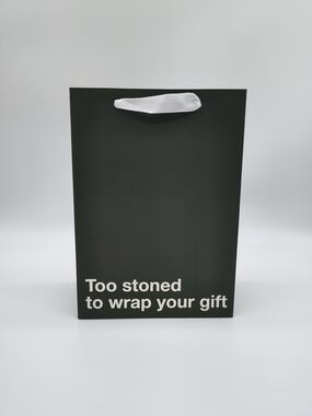 Funny Gift Bag Too Stoned To Wrap Your Gift Novelty Party Humor Large
